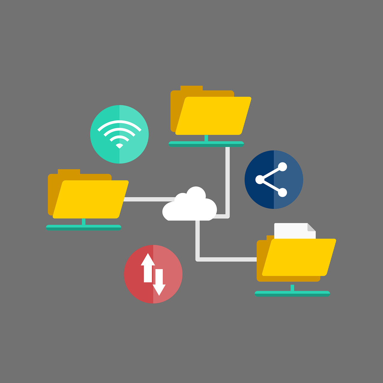 data network on desktop 