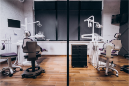 two clean dental chairs
